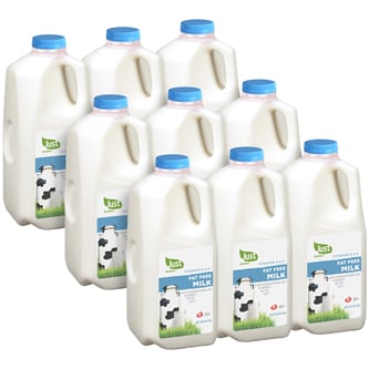 Just FreshDirect Fat Free Milk, Cartons