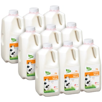 Just FreshDirect 1% Lowfat Milk, Cartons