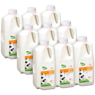 Just FreshDirect 1% Lowfat Milk, Cartons
