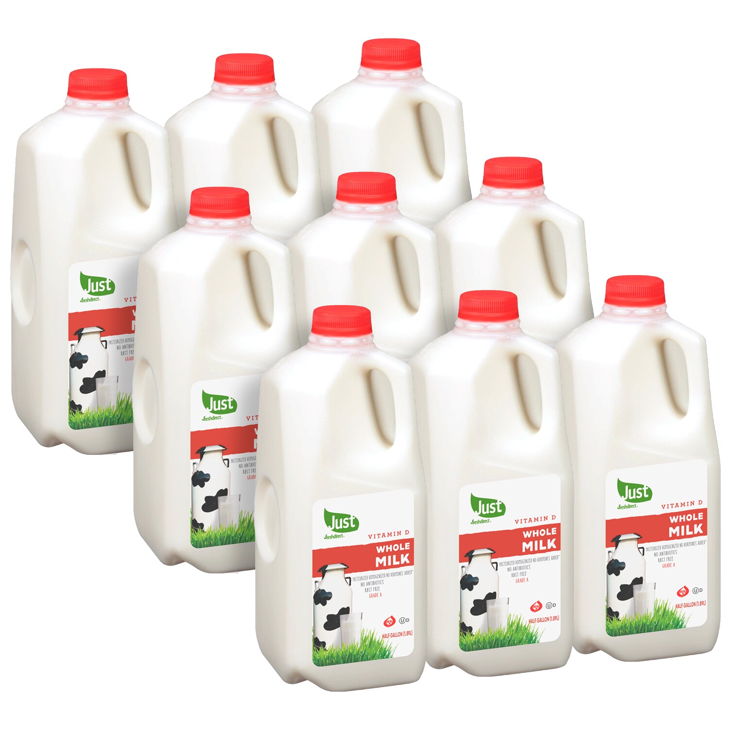 Just FreshDirect Whole Milk, Cartons