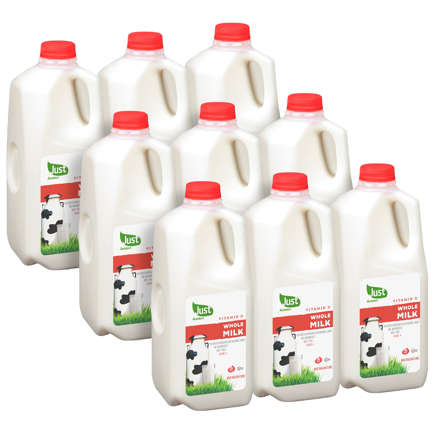 Just FreshDirect Whole Milk, Cartons