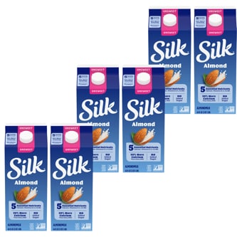 Silk Almondmilk, Unsweetened, Cartons