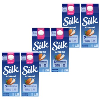 Silk Almondmilk, Unsweetened, Cartons