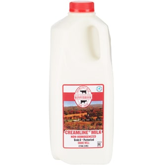 Ronnybrook All Natural Creamline Milk, Plastic Bottle