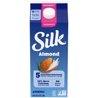 Silk Almondmilk, Unsweetened, Carton