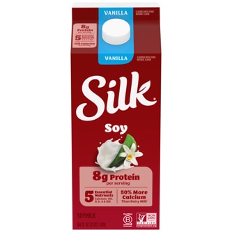 Silk Soymilk, Vanilla, Carton