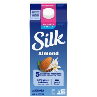 Silk Almondmilk, Unsweetened Vanilla, Carton