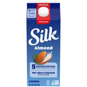 Silk Almondmilk, Original, Carton