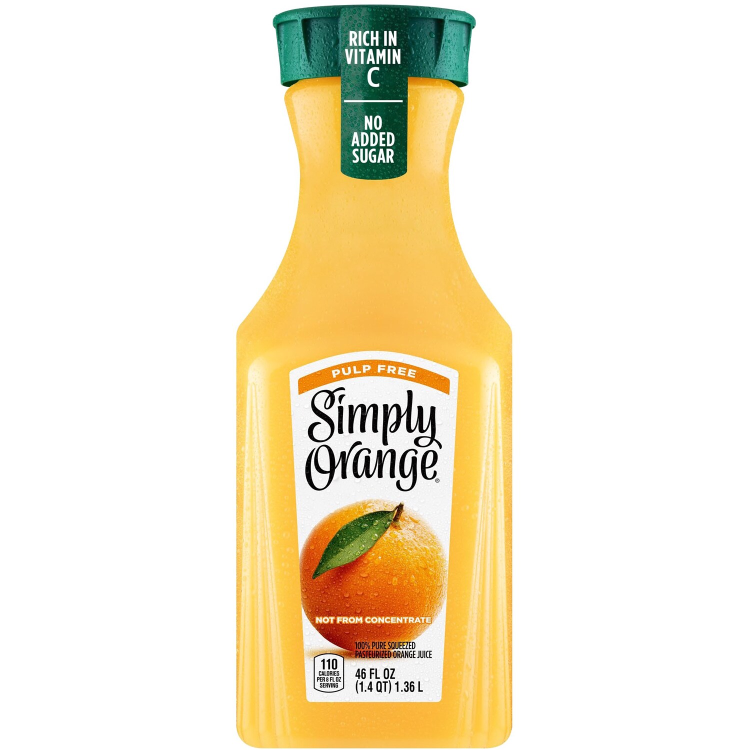 Simply Orange Juice, Pulp Free, Plastic Bottle