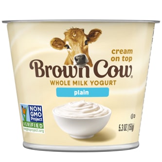 Brown Cow Smooth and Creamy Cream Top Yogurt, Plain