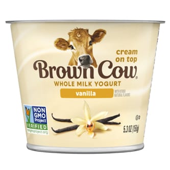 Brown Cow Smooth and Creamy Cream Top Yogurt, Vanilla