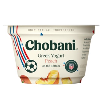Chobani Non-Fat Greek Yogurt, Peach on the Bottom