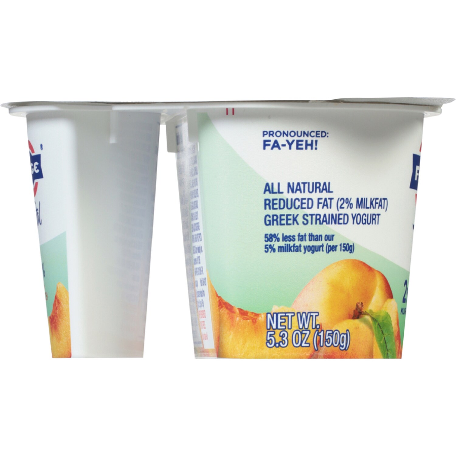 Fage TOTAL 2% Greek Yogurt, Peach, image 2 of 2 slides