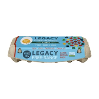 Nature's Yoke Legacy Free-Range Large Brown Eggs, Dozen