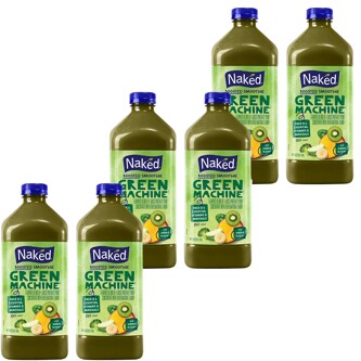Naked Juice 100% Juice Smoothie, Green Machine, Plastic Bottles