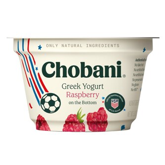 Chobani Non-Fat Greek Yogurt, Raspberry on the Bottom