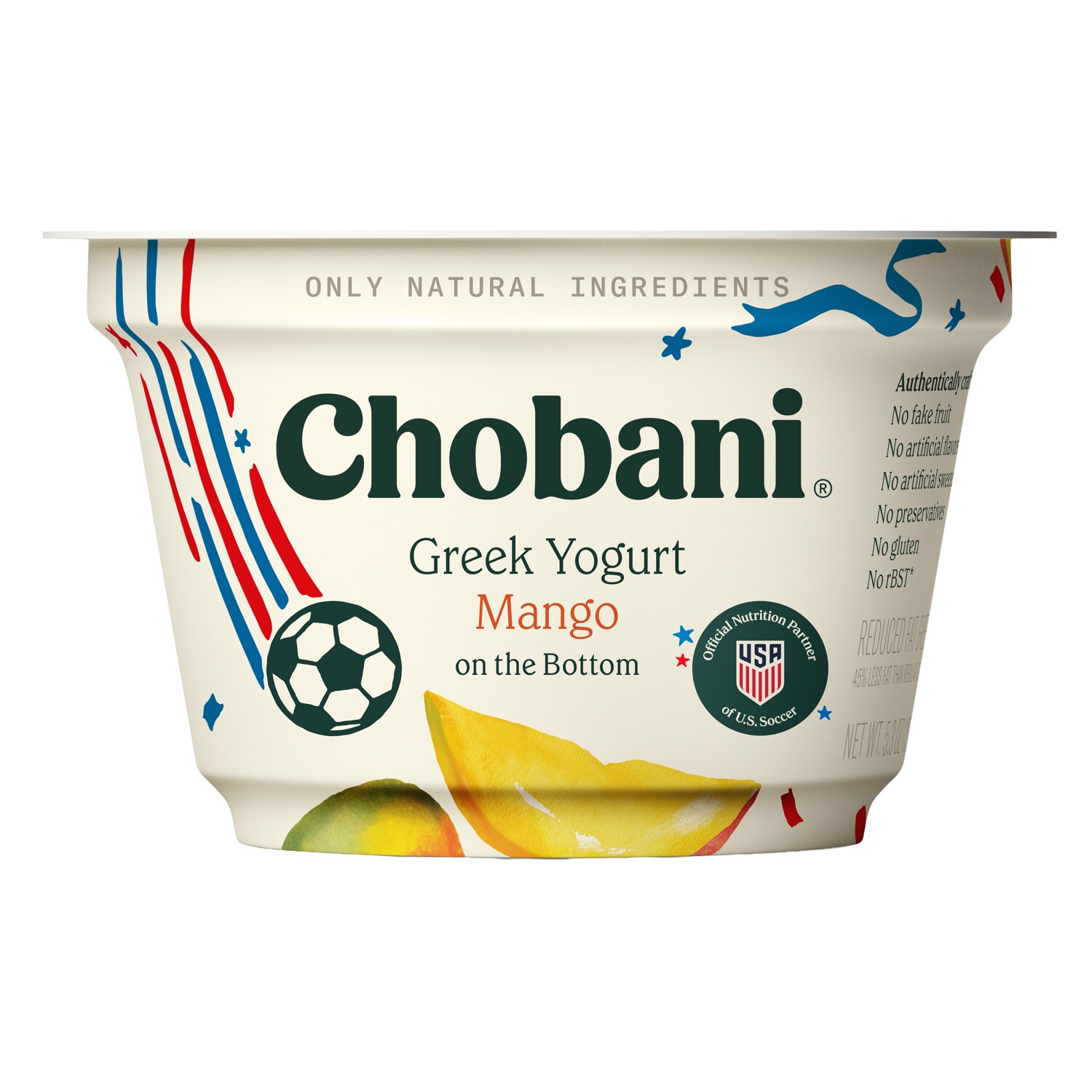 Chobani Low-Fat Greek Yogurt, Mango on the Bottom