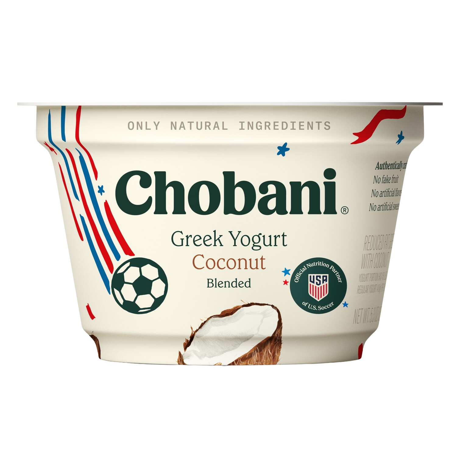 Chobani Low-Fat Greek Yogurt, Coconut Blended