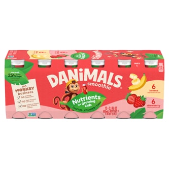 Danimals Smoothie, Strawberry & Banana