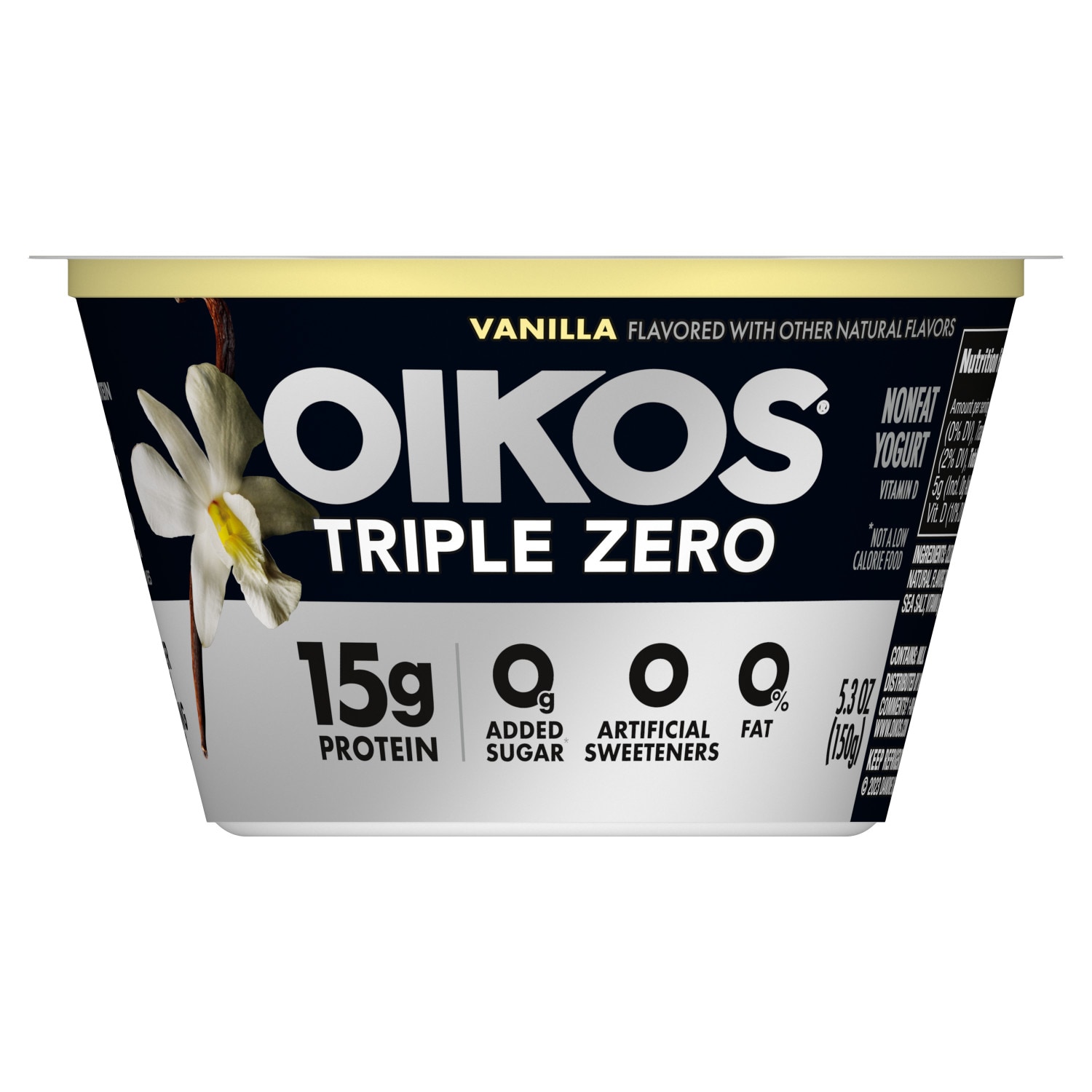 Oikos Triple Zero Greek Nonfat Yogurt, Vanilla