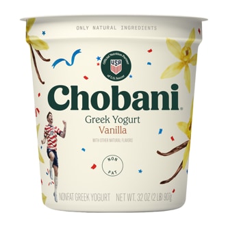 Chobani Non-Fat Greek Yogurt, Vanilla Blended