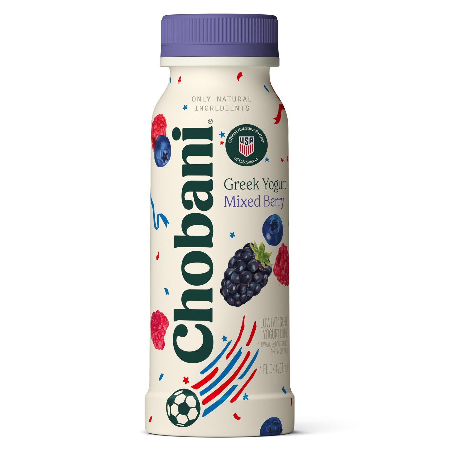 Chobani Low-Fat Greek Yogurt Drink, Mixed Berry