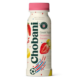 Chobani Low-Fat Greek Yogurt Drink, Strawberry Banana