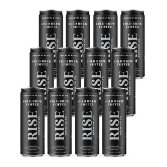 RISE Brewing Co. Nitro Cold Brew Coffee, Original Black, Can