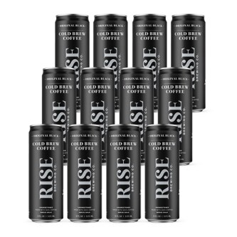 RISE Brewing Co. Nitro Cold Brew Coffee, Original Black, Can