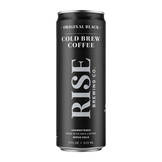 RISE Brewing Co. Nitro Cold Brew Coffee, Original Black, Can