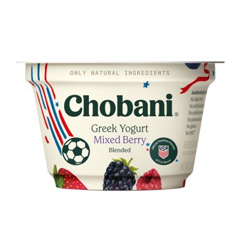 Chobani Low-Fat Greek Yogurt, Mixed Berry Blended