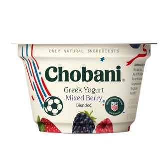 Chobani Low-Fat Greek Yogurt, Mixed Berry Blended