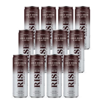 RISE Brewing Co. Nitro Cold Brew Coffee, Oat Milk Mocha, Can