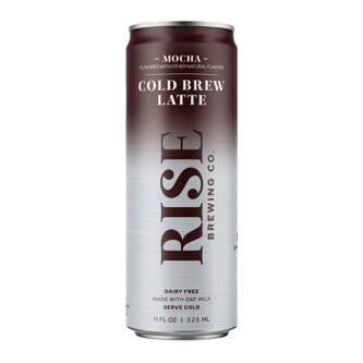 RISE Brewing Co. Nitro Cold Brew Coffee, Oat Milk Mocha, Can
