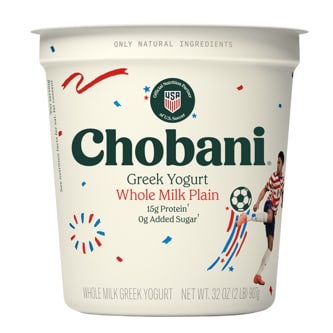 Chobani Whole Milk Greek Yogurt, Plain