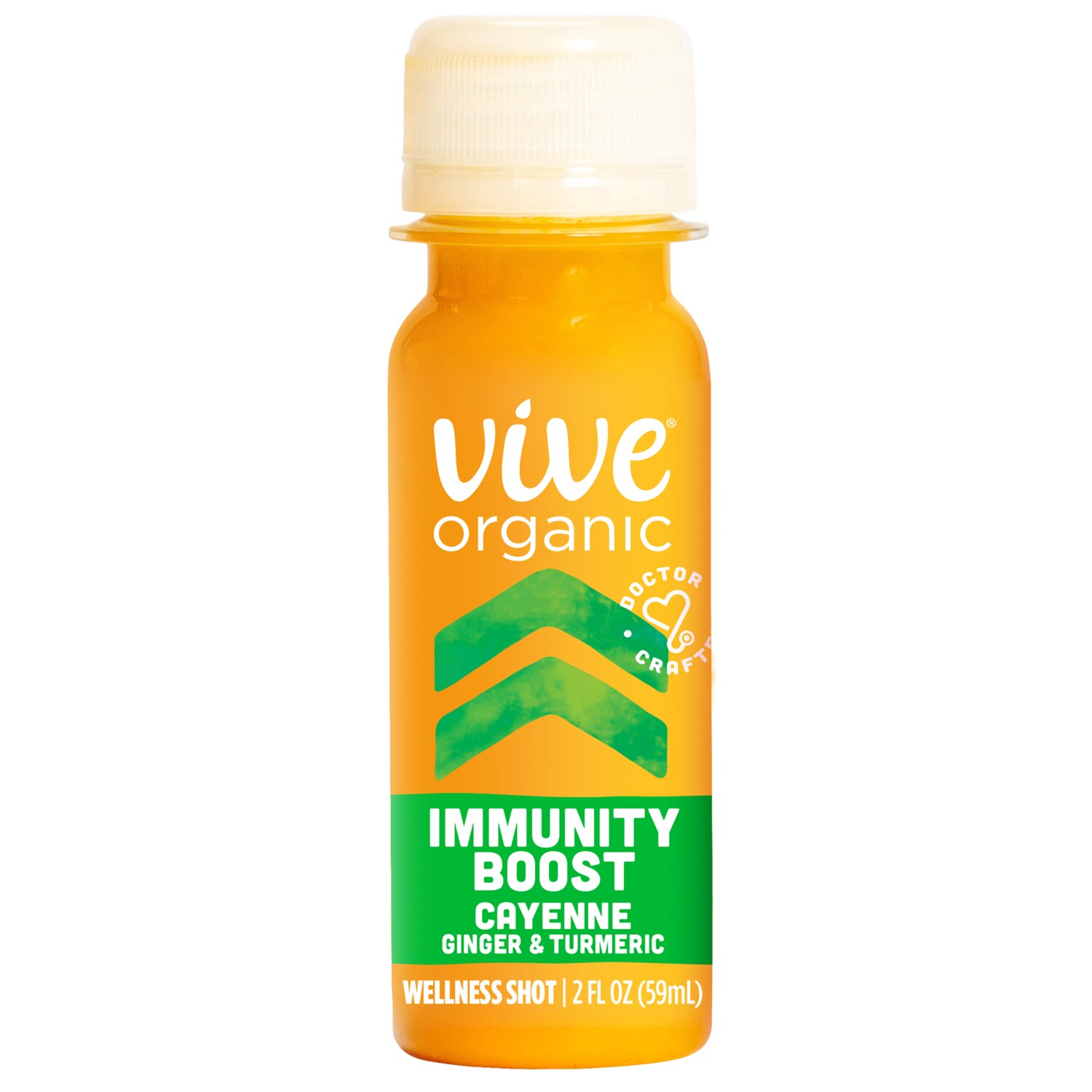Vive Organic Immunity Boost Shot, Cayenne, Ginger and Turmeric Wellness Shot