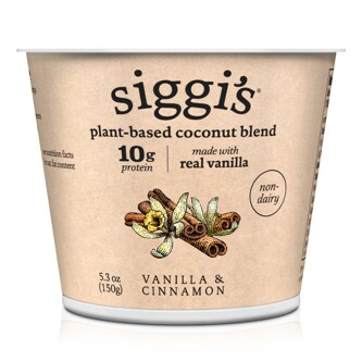 Siggi's Plant-Based Coconut Blend Yogurt, Vanilla & Cinnamon