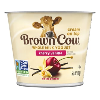 Brown Cow Smooth and Creamy Cream Top Yogurt, Cherry Vanilla