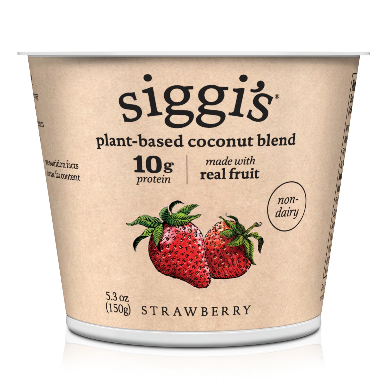 Siggi's Plant-Based Coconut Blend Yogurt, Strawberry