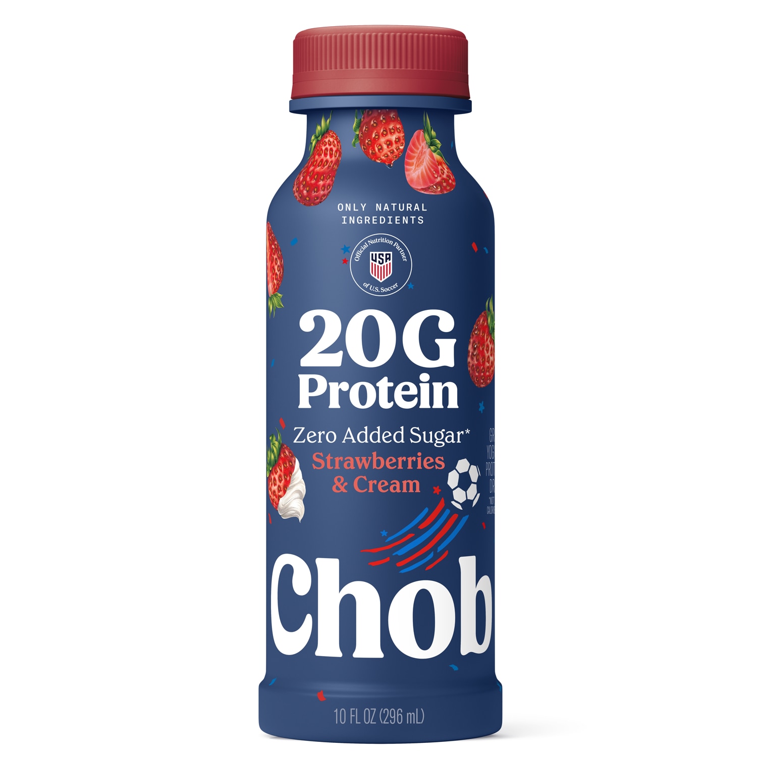 Chobani 20g Protein Greek Yogurt Drink, Strawberries & Cream