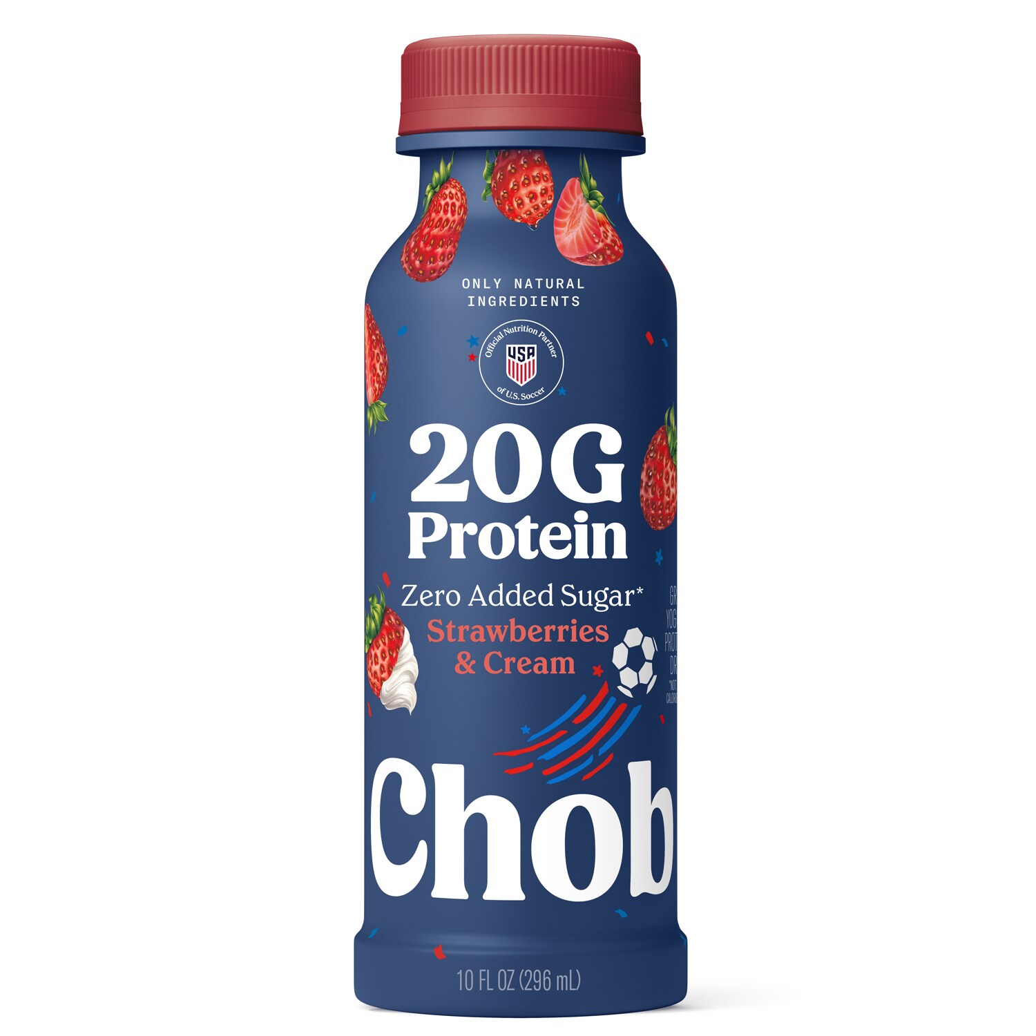 Chobani 20g Protein Greek Yogurt Drink, Strawberries & Cream