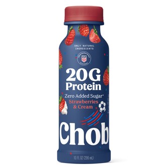 Chobani 20g Protein Greek Yogurt Drink, Strawberries & Cream