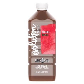 Evolution Fresh Cold-Pressed Organic Apple Juice, Plastic Bottle