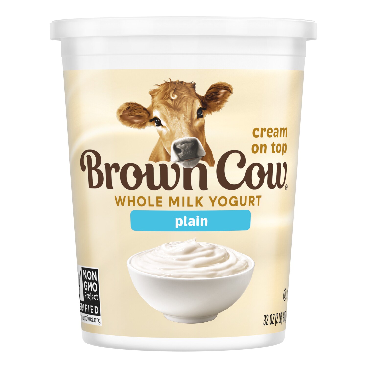 Brown Cow Smooth and Creamy Cream Top Yogurt, Plain