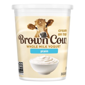 Brown Cow Smooth and Creamy Cream Top Yogurt, Plain