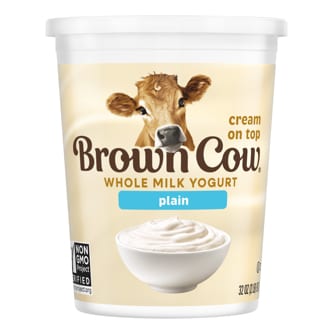 Brown Cow Smooth and Creamy Cream Top Yogurt, Plain