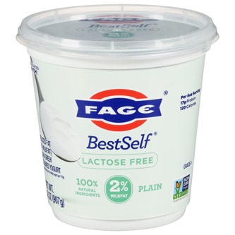 Fage BestSelf Lactose Free 2% Greek Yogurt, Plain