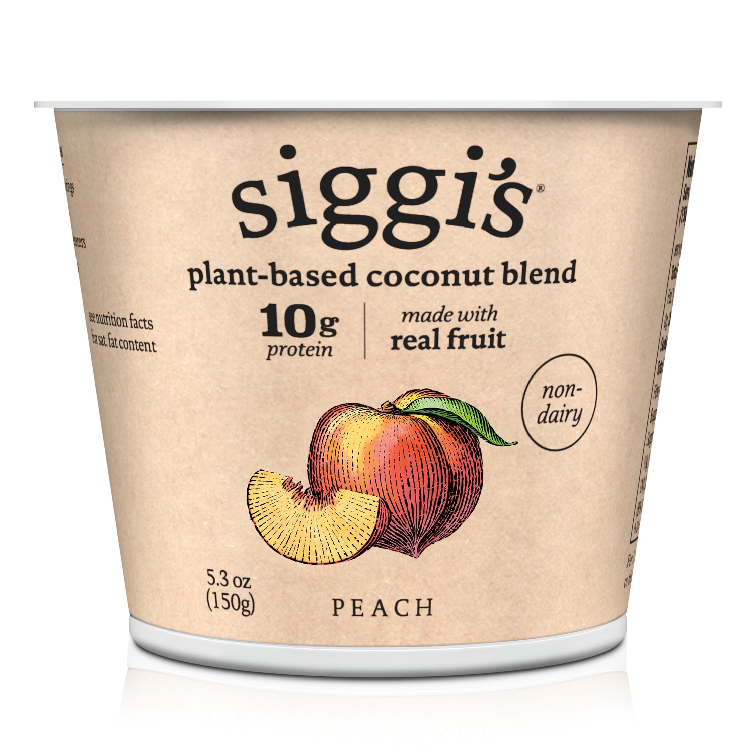 Siggi's Plant-Based Coconut Blend Yogurt, Peach