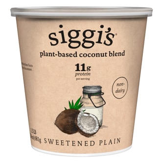 Siggi's Plant-Based Coconut Blend Yogurt, Sweetened Plain