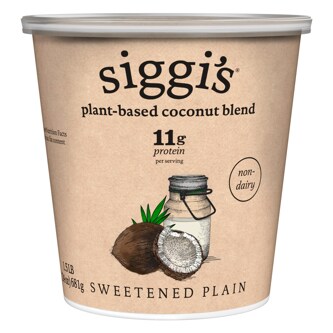 Siggi's Plant-Based Coconut Blend Yogurt, Sweetened Plain